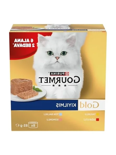 Kıyılmış Somonlu Yaş Kedi Maması, Multipack 85 gr, Ekonomik Seçim ürün görseli 1