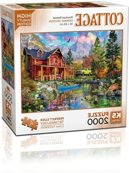 2000 Parça Puzzle, Mountain Retreat Teması ile Eğlenceli Zaman ürün görseli 1