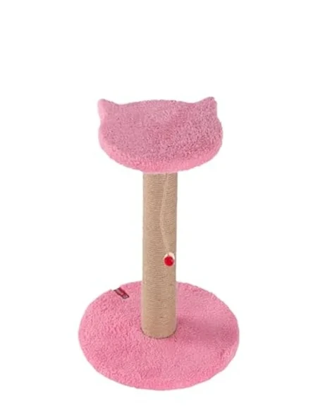 Gri Peluş Kaplı Kedi Yüzlü Tırmalama Tahtası, Oyuncaklı ürün görseli 1
