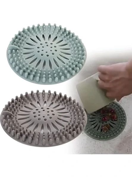 Büyük Boy Silikon Lavabo Süzgeci, Banyo ve Küvet İçin Kullanışlı Süzgeç (1 Adet) ürün görseli 1