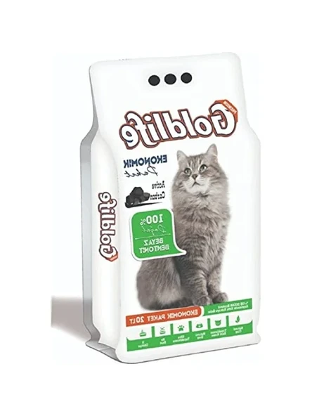İnce taneli ekonomik aktif karbon kedi kumu, 20 litre ürün görseli 1