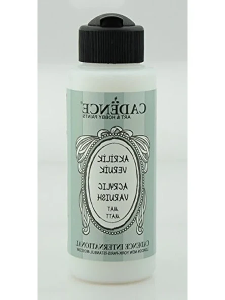 Mat su bazlı akrilik vernik, 120 ml kapta ürün görseli 1