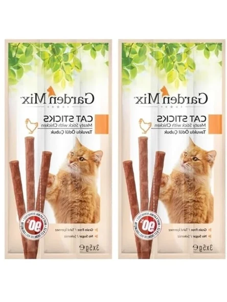 580-102 Tavuklu Kedi Stick Ödül - 3'lü Paket ürün görseli 1