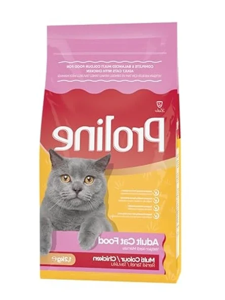 1.2 KG Renkli Taneli Tavuklu Yetişkin Kedi Maması ürün görseli 1