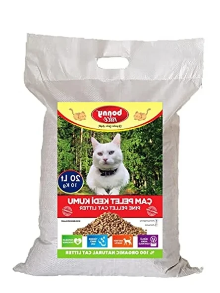 1 Paket 10 Kg Kimyasal İçermeyen Çam Peleti Kedi Kumu ürün görseli 1