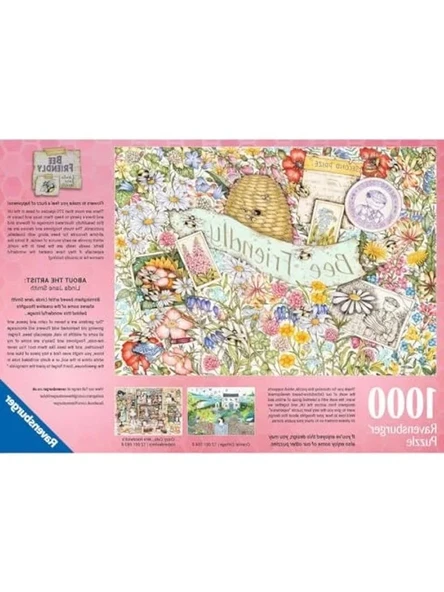 1000 Parça Arı Kovanı Temalı Yetişkin Puzzle - Resim 3