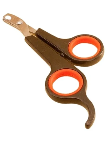 Ergonomik Kaymaz Saplı Küçük Çelik Uçlu Kedi Köpek Tırnak Makası ürün görseli 1