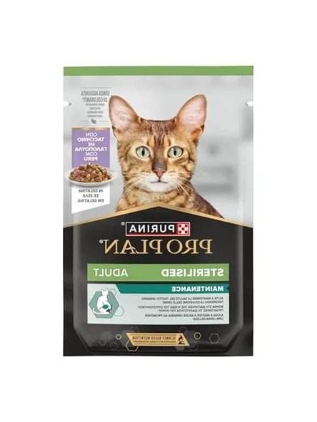 Pro Plan Sterilised Kısırlaştırılmış Kediler İçin Hindili Yaş Mama 85 Gram ürün görseli 1