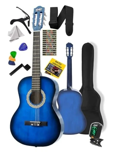 36 İnç 3/4 Çocuk Gitarı, 8-12 Yaş Arası, Tam Set ürün görseli 1