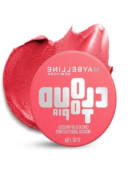 Maybelline New York Cloudtopia Köpük Dokulu Mat Allık 07 Moonlit Rose ürün görseli 1