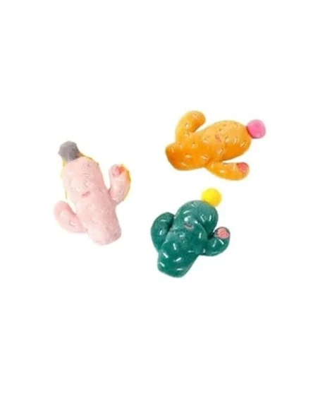 Peluş Kaktüs Figürü, Kedi Oyuncağı, 8 cm ürün görseli 1