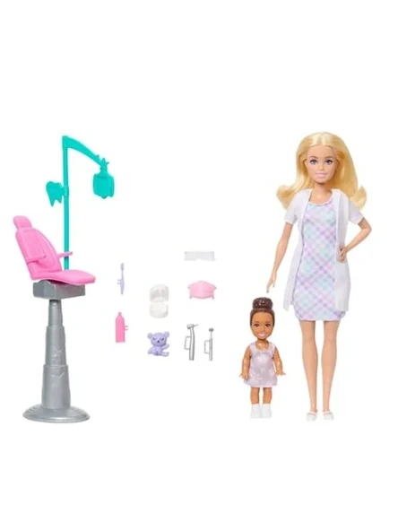 Diş Hekimi Oyun Seti, Barbie ile Eğlenceli Deneyim ürün görseli 1