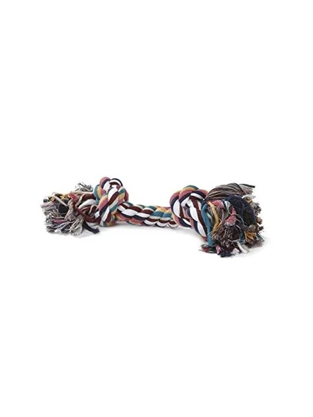 Çift Düğümlü Diş İpi; 38x8x8 cm Boyutlarında Köpek Oyuncağı ürün görseli 1