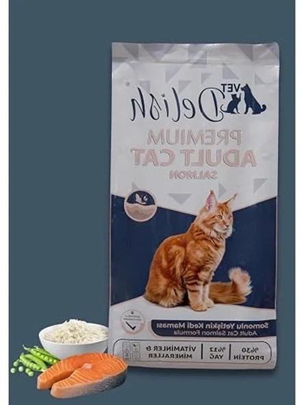 Somonlu Yetişkin Kedi Maması, 12 Kg, Besleyici İçerik ürün görseli 1
