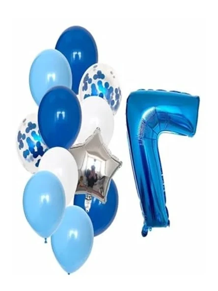 Doğum Günü Balon Seti, 7 Adet Eğlenceli Kutlama için ürün görseli 1