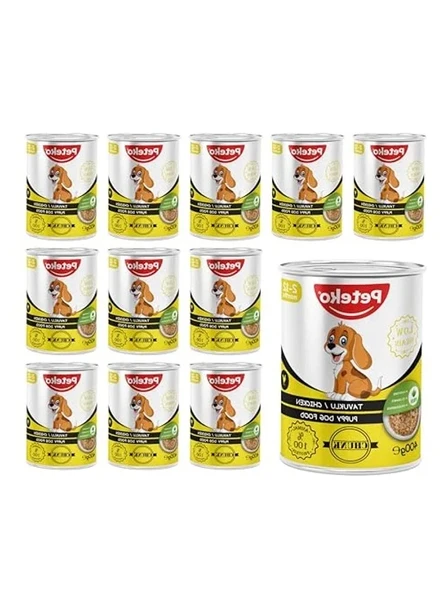 Yavru Köpek Tavuklu ve Jöleli Konserve Mama 400 Gr x 12 adet ürün görseli 1
