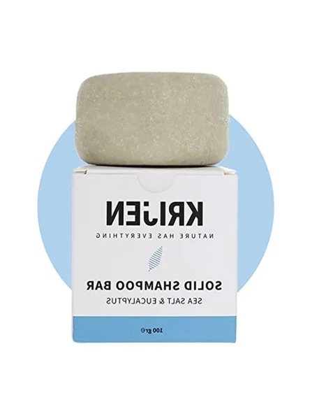 100 g Deniz Tuzu & Okaliptus Katı Şampuan, Doğal İçerik ürün görseli 1