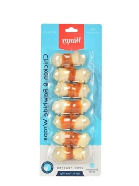 Tavuk Sargılı Çiğneme Kemiği, 7'li Paket, 90 Gr Lezzetli Ödül ürün görseli 1