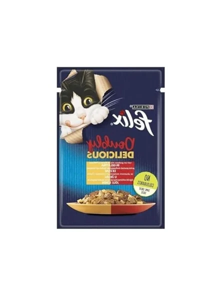 Sığır ve Tavuklu Çifte Lezzet Yaş Kedi Maması - 85 g ürün görseli 1