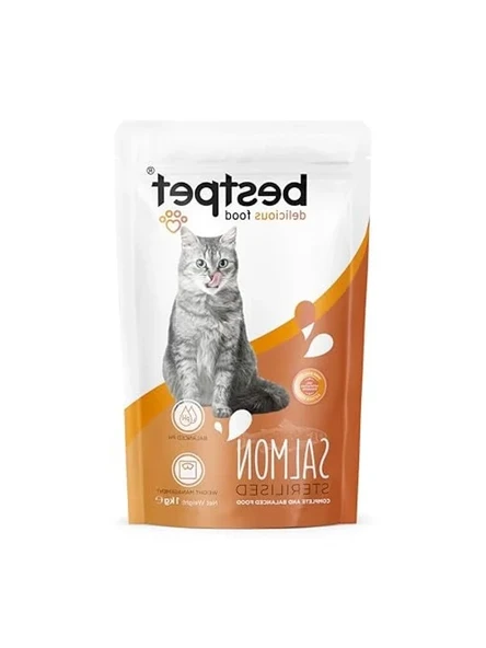 Somon balıklı kısırlaştırılmış kedi maması, 1 kg ürün görseli 1