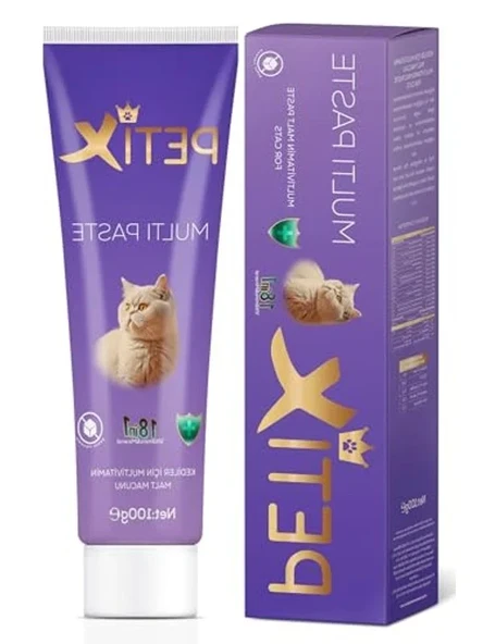 100 gramlık multivitamin kedi macunu, tüy yumağı önleyici ürün görseli 1