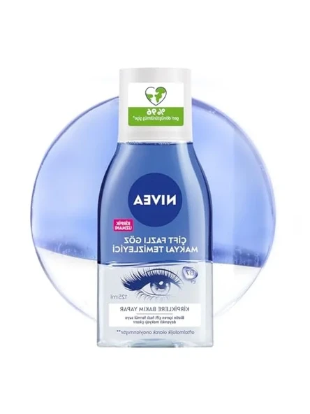 Çift fazlı göz makyaj temizleyici, 125 ml, biotin ve kirpik bakımı ürün görseli 1
