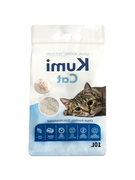 Bentonit Kedi Kumu, 10 L, Kiraz Çiçeği Kokulu ürün görseli 1