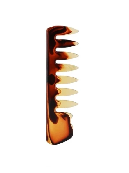 Kıvırcık saçlar için geniş dişli tarak, 15.5 x 4.2 cm ölçülerinde ürün görseli 1