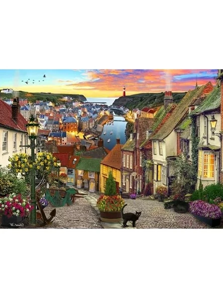 2000 Parça Liman Temalı Puzzle Seti - Resim 2