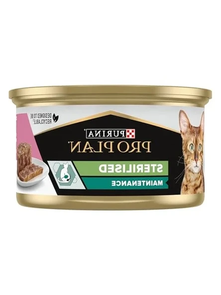Purina Pro Plan Sterilised Kısırlaştırılmış Kediler İçin Somonlu Yaş Kedi Maması 24 Al 18 Öde ürün görseli 1