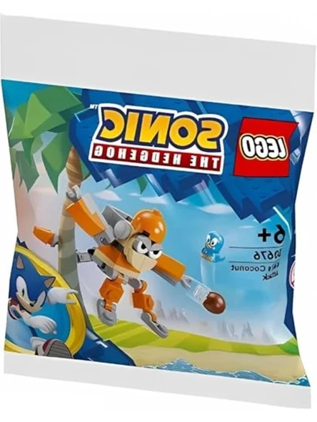 LEGO Sonic Kiki'nin Hindistan Cevizi Saldırısı 30676 – 6 Yaş ve Üzeri Macera Sever Çocuklar için Hayal Gücünü Geliştiren Yaratıcı Oyuncak Yapım Seti, Doğum Günü Hediye Fikri (42 Parça) ürün görseli 1