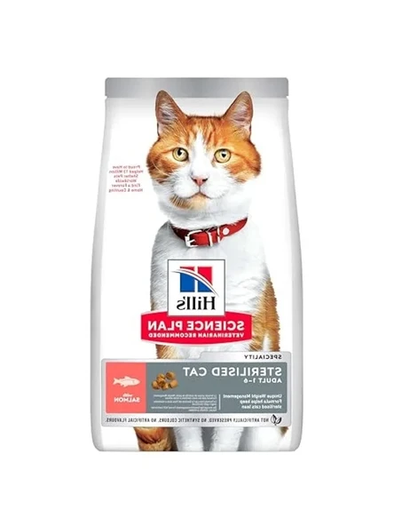 Somonlu Kısırlaştırılmış Yetişkin Kedi Maması, 10 kg + 2 kg Hediye ürün görseli 1