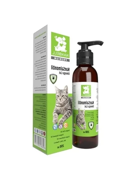 200ML Kedi İçin Omega 3-6-9 Somon Yağı, Doğal Besin Takviyesi ürün görseli 1