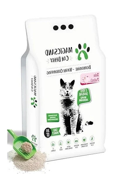 Bebe Pudralı İnce Taneli Kedi Kumu 20 Litrelik Ambalaj ürün görseli 1