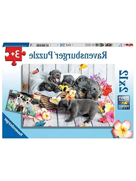 Yavru Köpekler Temalı 2x12 Parça Puzzle, Eğlenceli Çocuk Oyun Seti ürün görseli 1