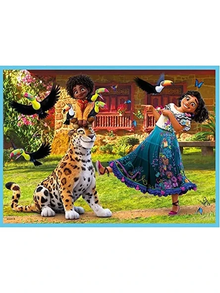 Disney Temalı 4'ü 1 Arada Eğlenceli Puzzle Seti - Resim 2
