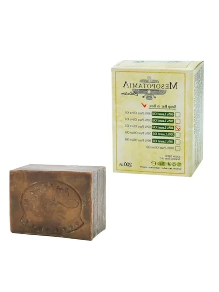 Arap Sabunu %40 Defne ve %60 Zeytin Yağlı Doğal Ürün 200 gr ürün görseli 1
