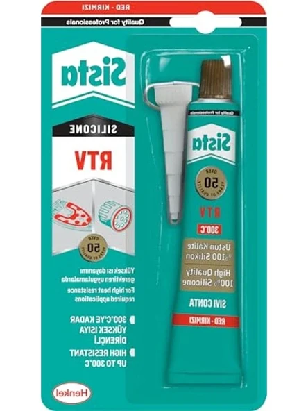 RTV Silikon, 50 Gr, Kırmızı Renk, Çok Amaçlı Kullanım ürün görseli 1