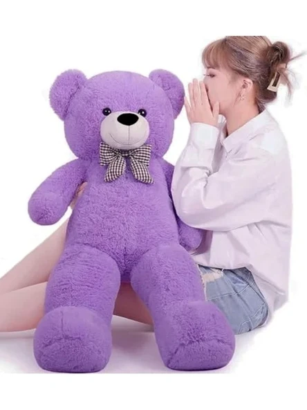Sevimli Peluş Ayı ile 80 cm Hediye Seçeneği, Papyonlu - Resim 3