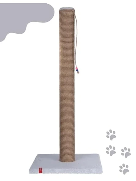 90 cm Uzunluğunda Catnipli Kalın Borulu Tırmalama Tahtası ürün görseli 1