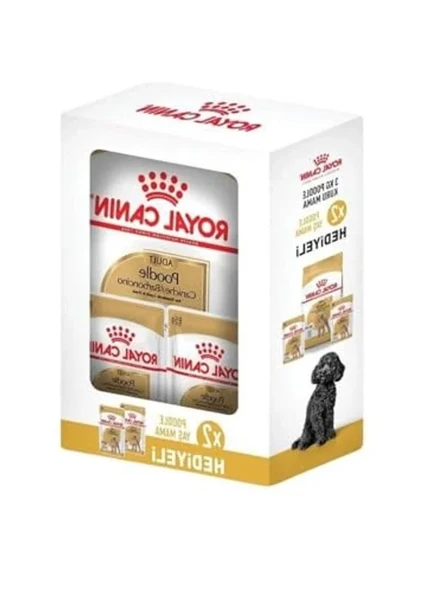 Royal Canin Poodle Yetişkin Köpek Maması 3 Kg 2 Adet Yaş Mama Hediyeli ürün görseli 1