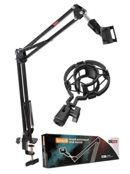 Mikrofon Standı ve Shock Mount Seti, Temel Kullanım için ürün görseli 1