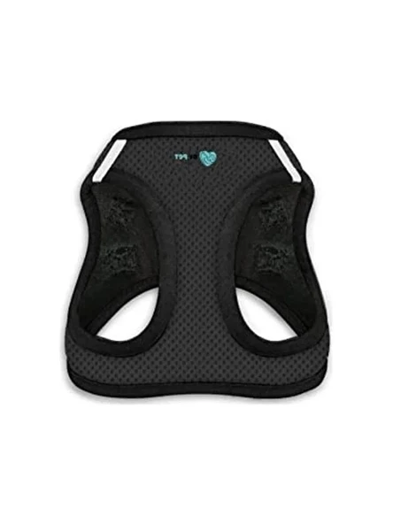 BYPET Kedi Tasması Reflektörlü Kaçış Önleyici Kedi Gezdirme Tasması Reflektörlü Kedi & Köpek Göğüs Tasması (Siyah, Large) [Enerji Sınıfı A+] ürün görseli 1