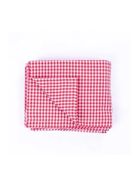 Kırmızı Pötikare Masa Örtüsü, 75x75 cm Piknik ve Sofra Bezi ürün görseli 1