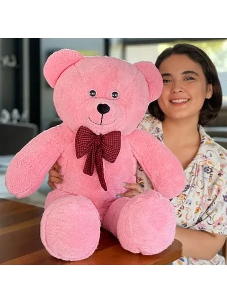 Büyük Boy Peluş Ayıcık, Yumuşak ve Sevimli, Pembe Renk ürün görseli 1