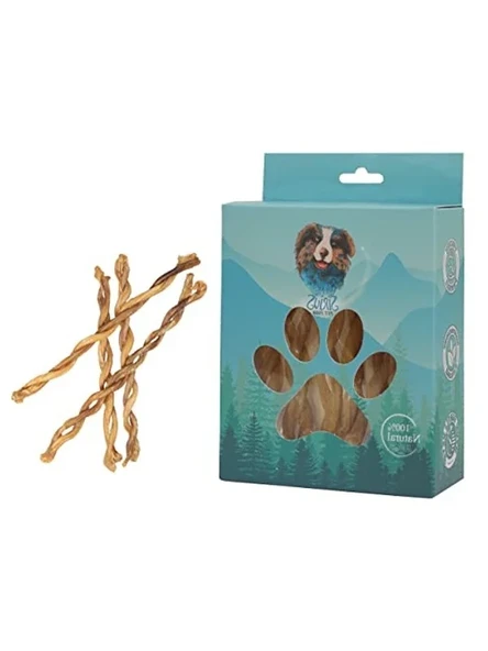 Lamb Pizzle Braided - Kuzu Penisi Örgülü 100 gr Köpek Ödül Maması ürün görseli 1