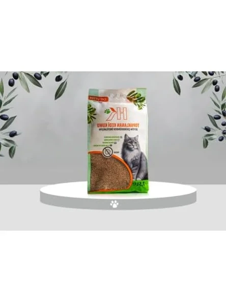 Doğal Kedi Kumu - Zeytin Çekirdeğinden Üretilmiş, 7.5L ürün görseli 1