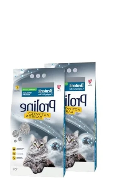Aktif Karbonlu Topaklanan Kedi Kumu 10 Litre İki Paket ürün görseli 1