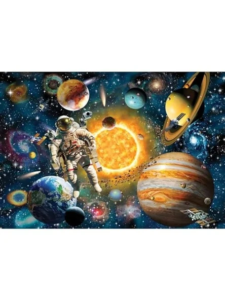 Astronot Temalı 260 Parça Puzzle, Eğlenceli Zeka Oyunu ürün görseli 1