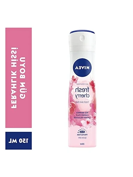 Nivea Fresh Cherry Kadın Sprey Deodorant, 150 ml - Resim 3